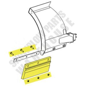 50626 WESTERN WIDE-OUT 8'-10' STEEL WING POLY URETHANE CUTTING EDGE KIT