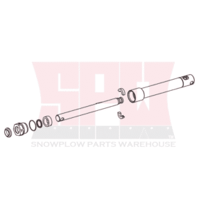 77478/56772K WESTERN ULTRA MOUNT SUBURBANITE, UTV, DEFENDER (1" x  7") ANGLE CYLINDER