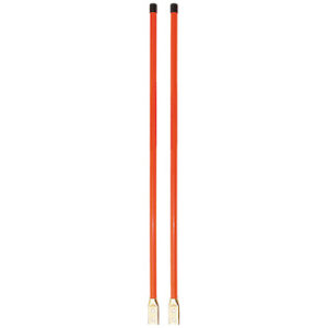 1308110 SAM Plow Parts, 3/4 x 36 Inch Fluorescent Orange Bolt-On Bumper Marker Sight Rods with Hardware