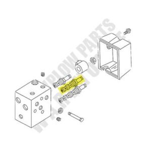 49228K-1 WESTERN #30 CARTRIDGE VALVE 3-WAY W/JAM NUT