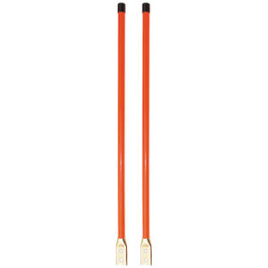 1308105 SAM Plow Parts, 3/4 x 28 Inch Fluorescent Orange Bolt-On Bumper Marker Sight Rods with Hardware