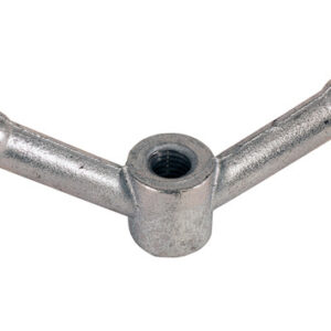 WN5811Z SAM Plow Parts, Zinc Plated Wing Nut Clamp Handle with 5/8-11 Full Thread - 5.5 x 2.38 Inch Tall