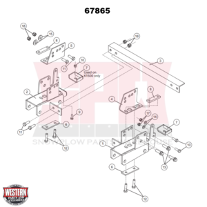 67865 Western UltraMount Truck Mount Kit Chevy-GMC #1589 1988-2000