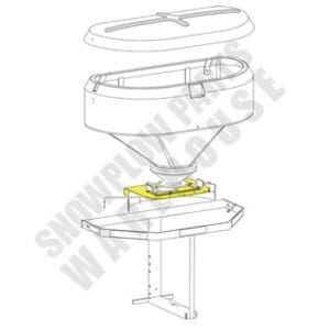 96090 WESTERN BOTTOM PLATE MODEL 2500 RED