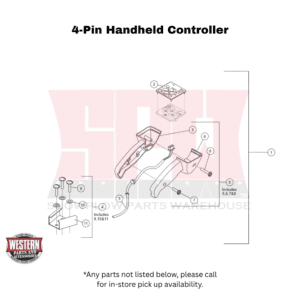 UltraMount HTS Snowplow Hand Held Controller, 4-Pin