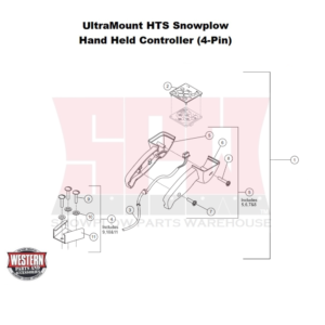 UltraMount HTS Snowplow Controller - Hand Held 4-Pin