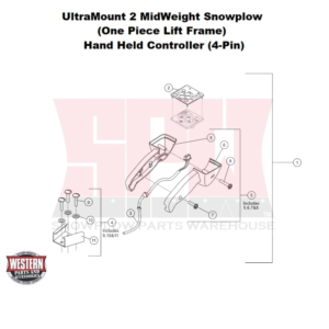 UltraMount 2 MidWeight Plow Controller - Hand Held (4-Pin)