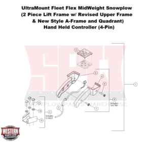 UltraMount Fleet Flex MidWeight Plow Controller - Hand Held (4-Pin)