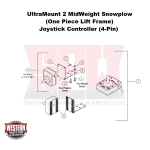 UltraMount 2 MidWeight Plow Controller - Joystick (4-Pin)