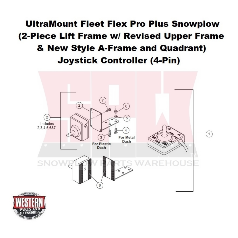 UltraMount Fleet Flex Pro Plus Plow Controller - Joystick (4-Pn)