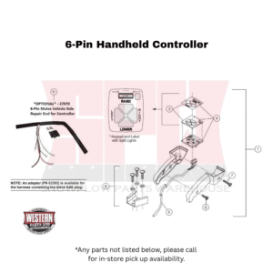 UltraMount MidWeight (Non Fleet Flex) Plow Controller - Hand Held (6-Pin)