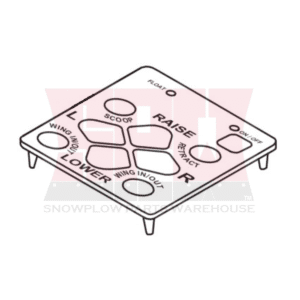 74952 WESTERN FLEET FLEX KEYPAD - 9 BUTTON, RED