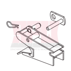 76718 WESTERN ULTRAMOUNT 2 RECEIVER KIT PASSENGER SIDE