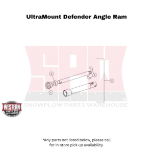 UltraMount Defender Compact Plow Angle Ram Components