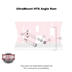 UltraMount HTS Snowplow Angle Ram Components