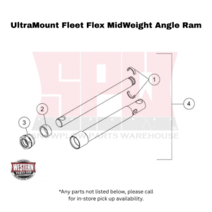 UltraMount Fleet Flex MidWeight Plow Angle Ram Components