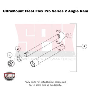 UltraMount Fleet Flex Pro Plow Series 2 Angle Ram Components