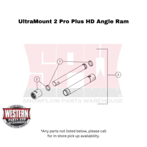 UltraMount 2 Pro Plus HD Plow Angle Ram Assembly
