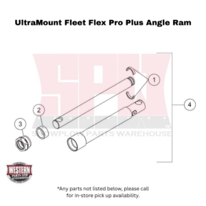 UltraMount Fleet Flex Pro Plus Plow Angle Ram Components