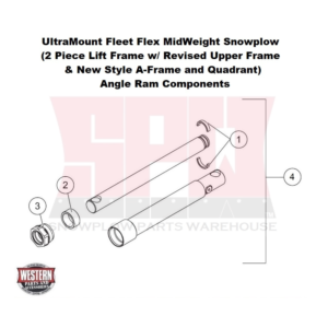 UltraMount Fleet Flex MidWeight Plow Angle Ram Components