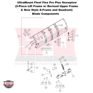 UltraMount Fleet Flex Pro Plus Plow Blade Components