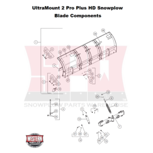 UltraMount Pro Plus HD Plow Blade Components