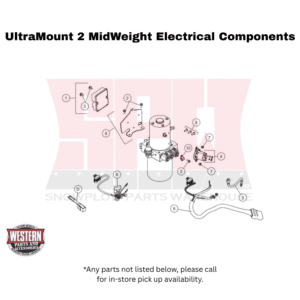 UltraMount 2 MidWeight Plow Electrical Components - Plow Side