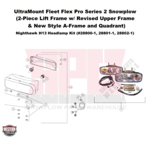 UltraMount Fleet Flex Pro Plow Series 2 Headlamps, Old Style Nighthawks, Non-LED