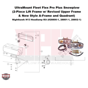 UltraMount Fleet Flex Pro Plus Plow Headlamps, Old Style Nighthawks, Non-LED