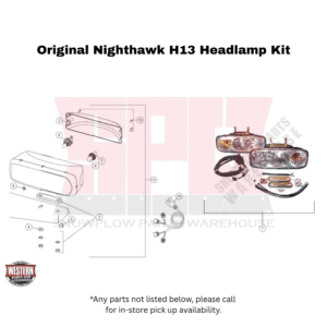 UltraMount Pro Plow Headlamps, Old Style Nighthawks, Non-LED