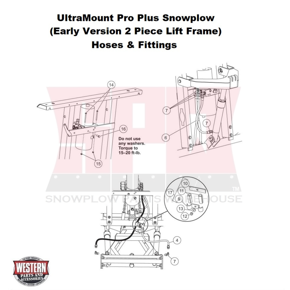 UltraMount Pro Plus Hoses & Fittings Snowplow Parts Warehouse