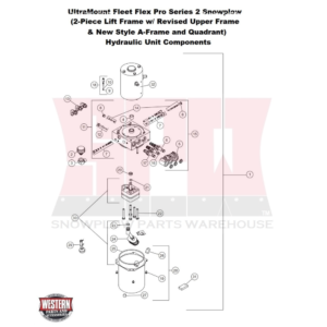 UltraMount Fleet Flex Pro Plow Series 2 Hydraulic Unit Components