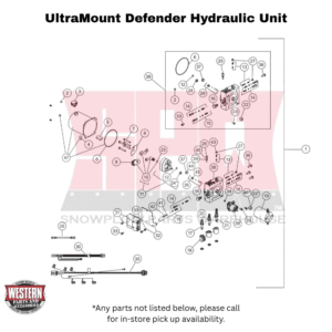 UltraMount Defender Compact Plow Hydraulic Unit Components