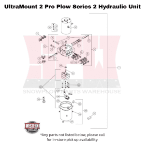 UltraMount 2 Pro Plow Series 2 Hydraulic Unit Components