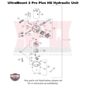 UltraMount 2 Pro Plus HD Plow Hydraulic Components
