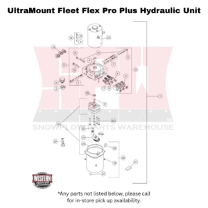 UltraMount Fleet Flex Pro Plus Plow Hydraulic Unit Components