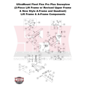 UltraMount Fleet Flex Pro Plus Plow Lift Frame & A-Frame Components