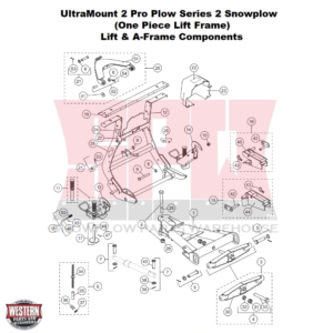 UltraMount 2 Pro Plow Series 2 Lift Frame & A-Frame Components