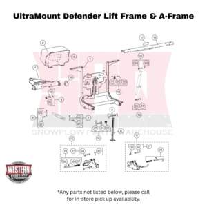 UltraMount Defender Compact Plow Lift Frame & A-Frame Components