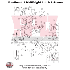 UltraMount 2 MidWeight Plow Lift Frame & A-Frame Components