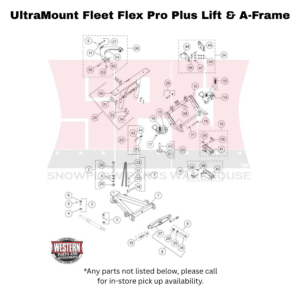 UltraMount Fleet Flex Pro Plus Plow Lift Frame & A-Frame Components