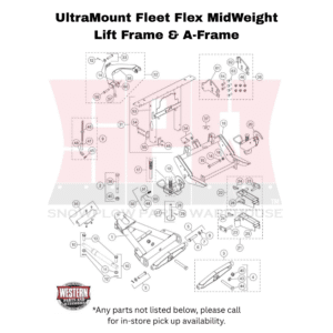 UltraMount Fleet Flex MidWeight Plow Lift Frame & A-Frame Components
