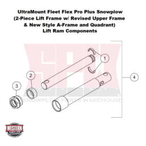 UltraMount Fleet Flex Pro Plus Plow Lift Ram Components