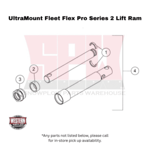 UltraMount Fleet Flex Pro Plow Series 2 Lift Ram Components