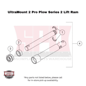 UltraMount 2 Pro Plow Series 2 Lift Ram Components