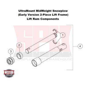 UltraMount MidWeight (Non Fleet Flex) Plow Lift Ram Components