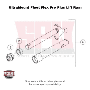 UltraMount Fleet Flex Pro Plus Plow Lift Ram Components