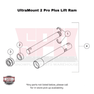 UltraMount 2 Pro Plus Plow Lift Ram Components