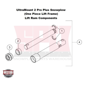 UltraMount 2 Pro Plus Plow Lift Ram Components