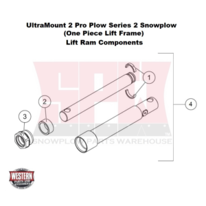 UltraMount 2 Pro Plow Series 2 Lift Ram Components